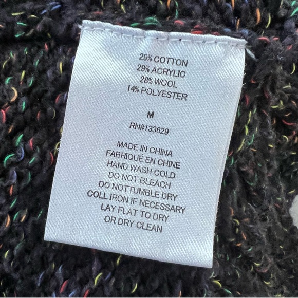 Yoon Sweater Wool Blend Button Cardigan Sweater Charcoal - Picture 6 of 6